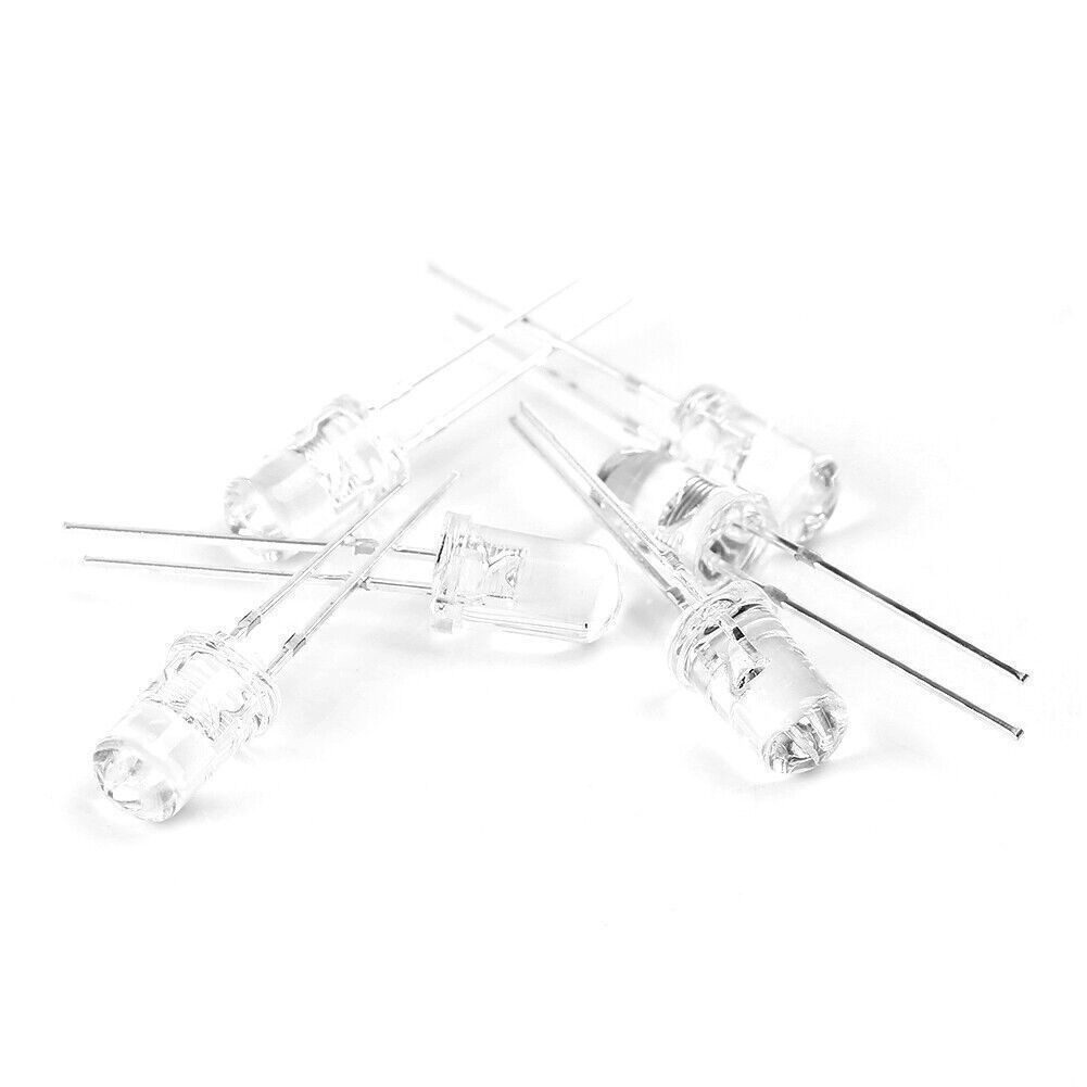 100/500/1000PCS 5mm LED Light Bulb Emitting Diode Small Night Lamp 20000 mcd