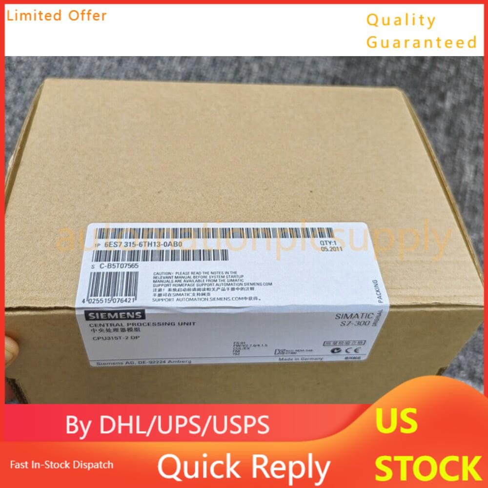 NewSiemens 6ES7315-6TH13-0AB0 6ES73156TH130AB0 SIMATIC S7-300 CPU 315T-2 DP
