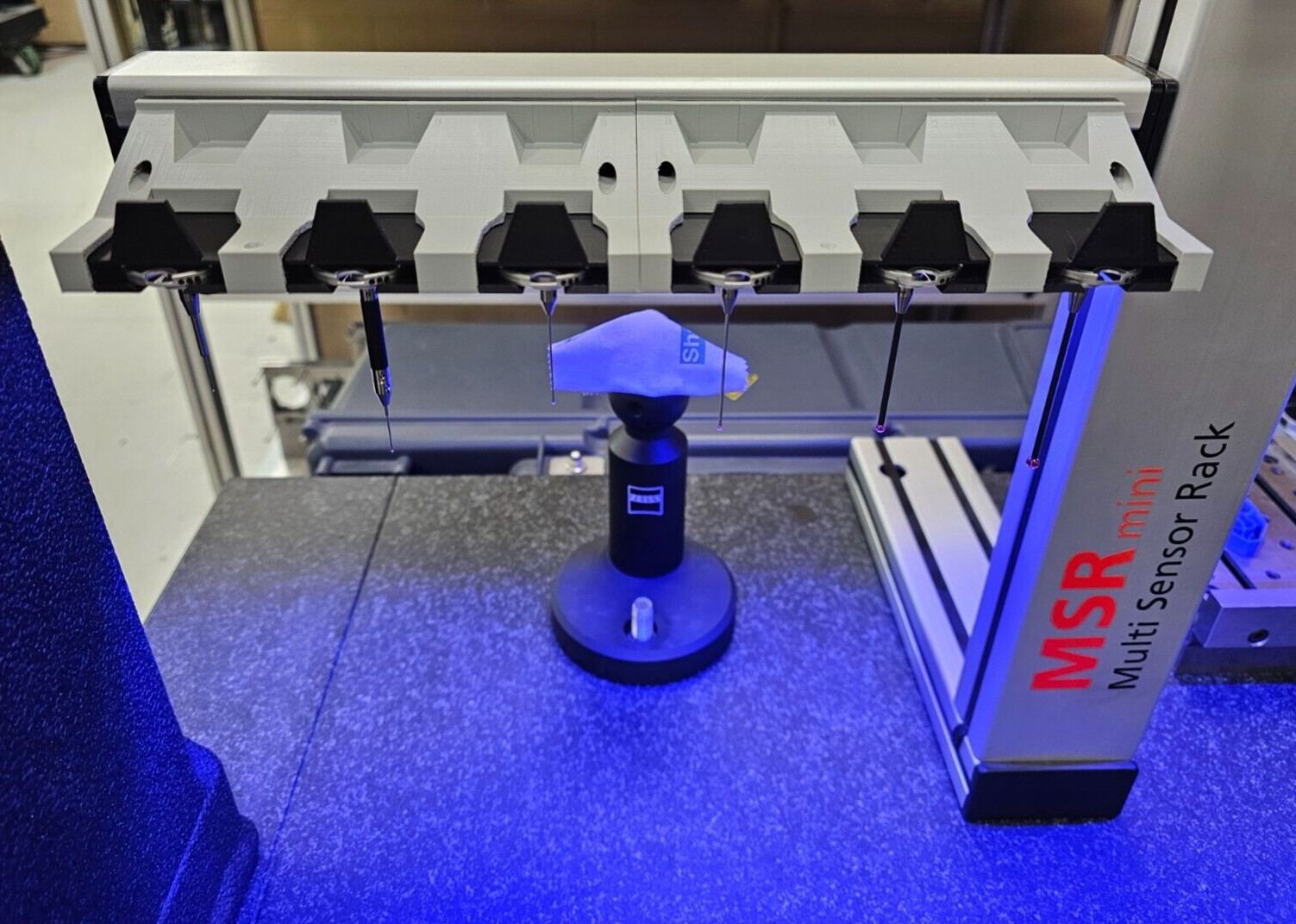 Improved 3 Stylus rack for Zeiss CMM VAST XXT TL1, TL2/TL4, TL3 adapter plates.