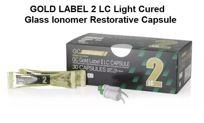 GC Capsules FUJI II Gold Label II LC Glass Ionomer Cement Restorative 30 Pcs A2