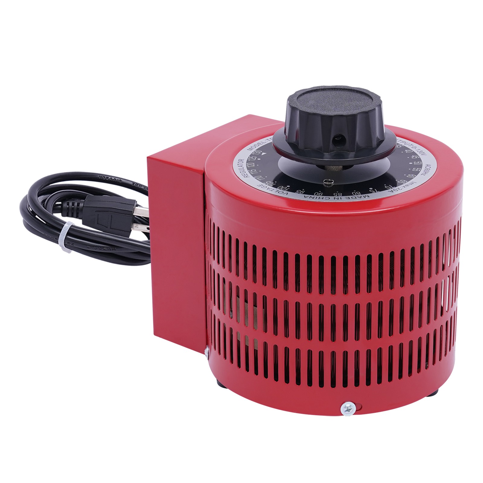 20Amp Variac Transformer Variable 0-130V AC Voltage Regulator Metered 2000VA Red