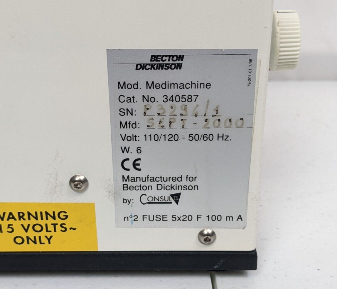Becton Dickinson BD MediMachine Tissue Homogenizer | P/N: 340587