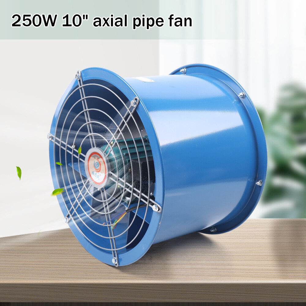 10″ Explosion-proof Axial Fan Cylinder Pipe Fan Warehouse Workshop 1400r/min