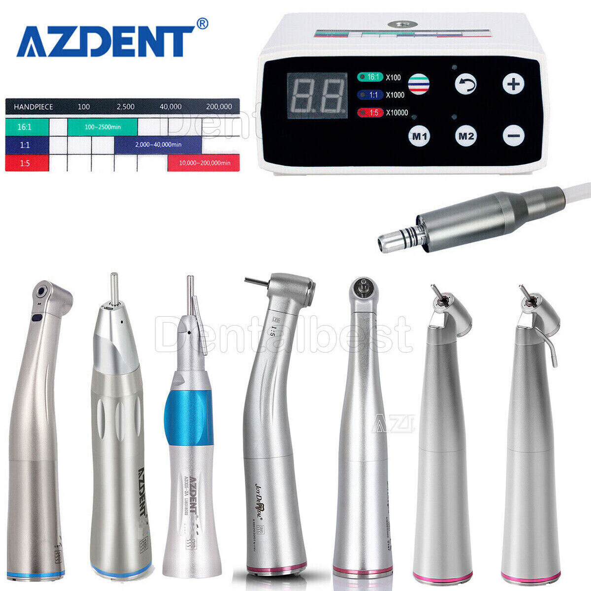 Joydental Dental Brushless LED Electric Micro Motor 1:5 /1:1 / 1:4.2 Handpiece