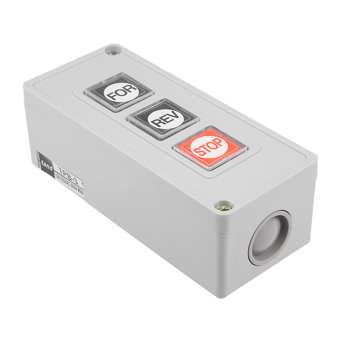 Forward Reverse Stop Momentary Push Button Control Switch Box 10A