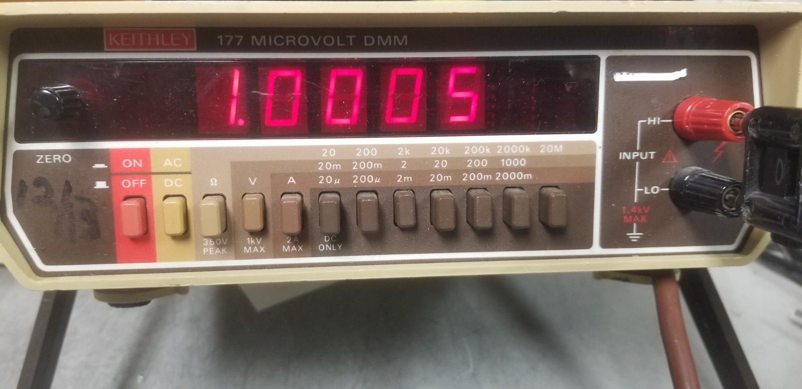 High Resolution Benchtop DMM CALIBRATED! Keithley 177 1 μV Microvoltmeter milliΩ