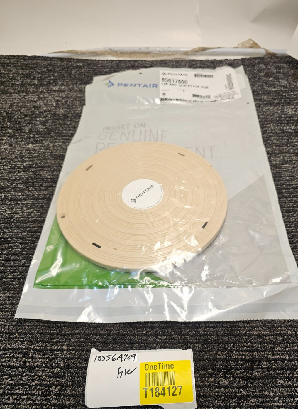 Pentair 85017800 Admiral 9″ Old Style Skimmer Lid Beige
