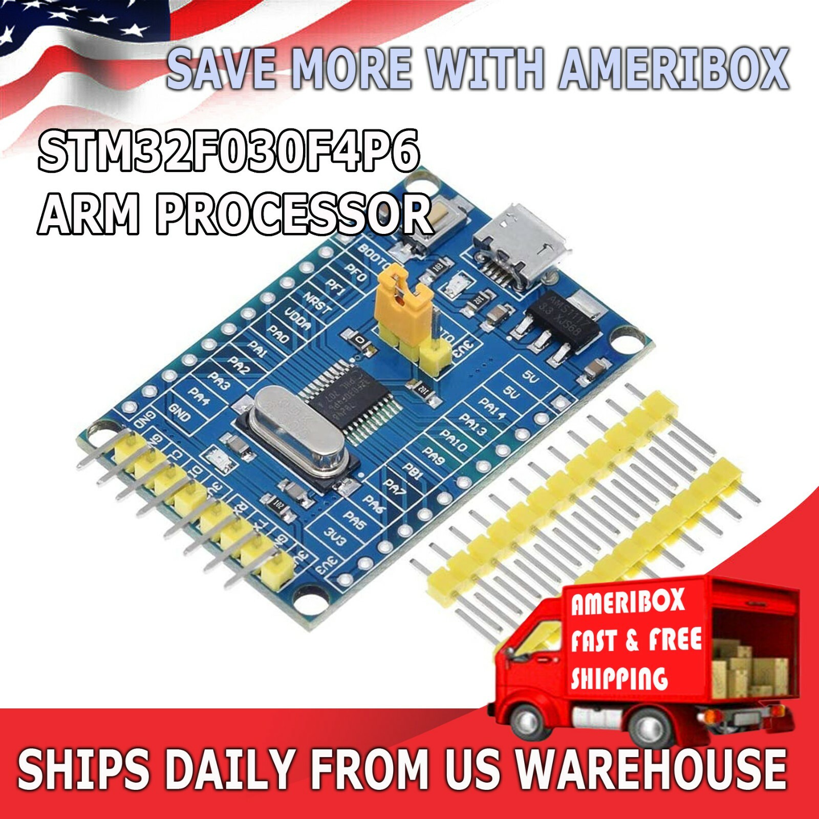 STM32F030F4P6 CORTEX-M0 ARM 32 Bit 48 MHz Core Mini System Development Board USB