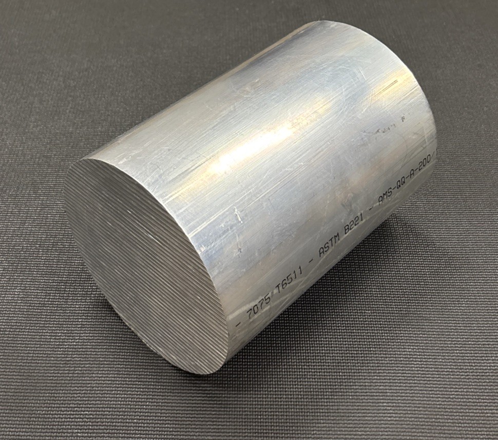 5″ Diameter 7075 – T6 Aluminum Round Bar Stock 5″ x 7” Length