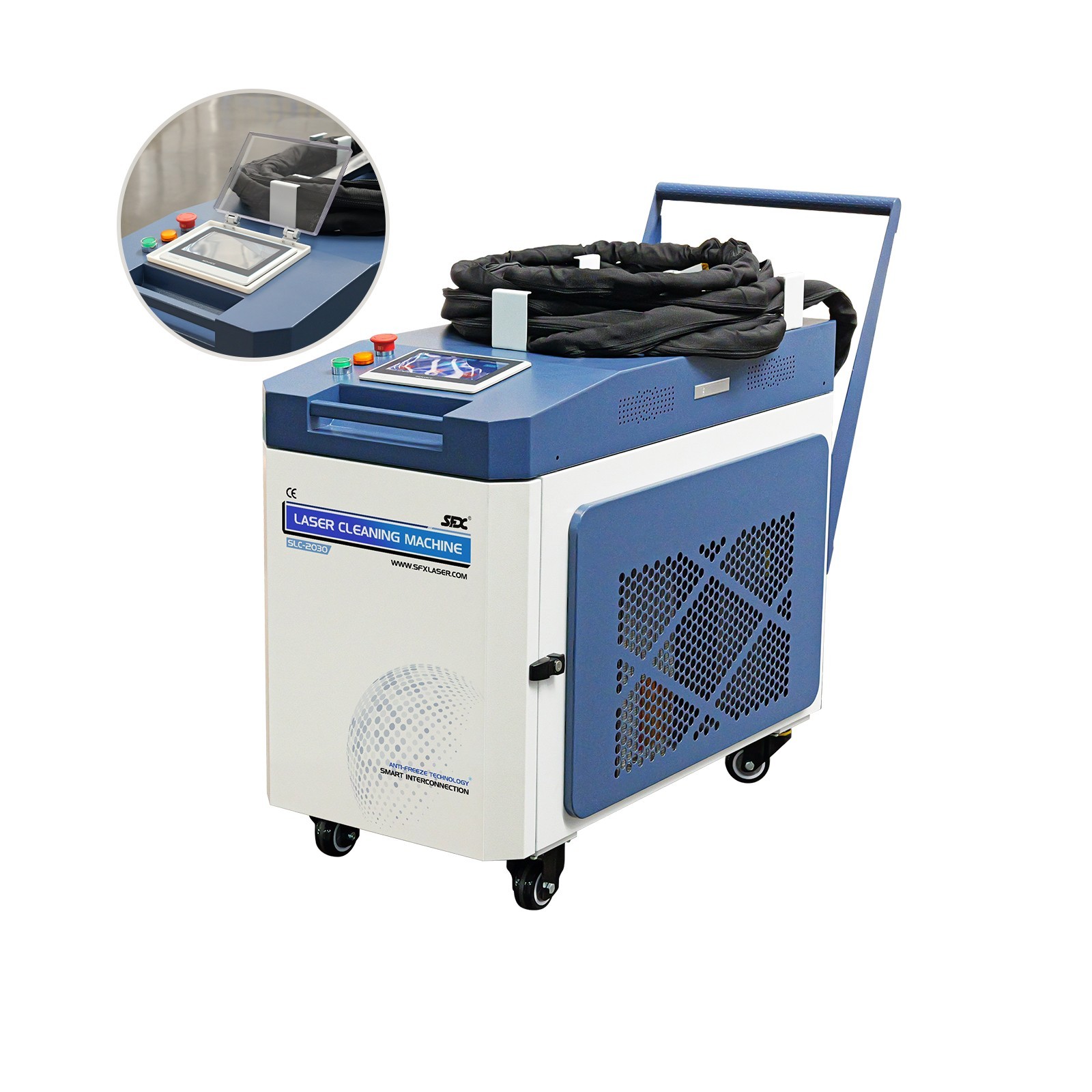 Latest SFX Integrated Laser Cleaning Machine 2000W for Metal Rust Paint Remover