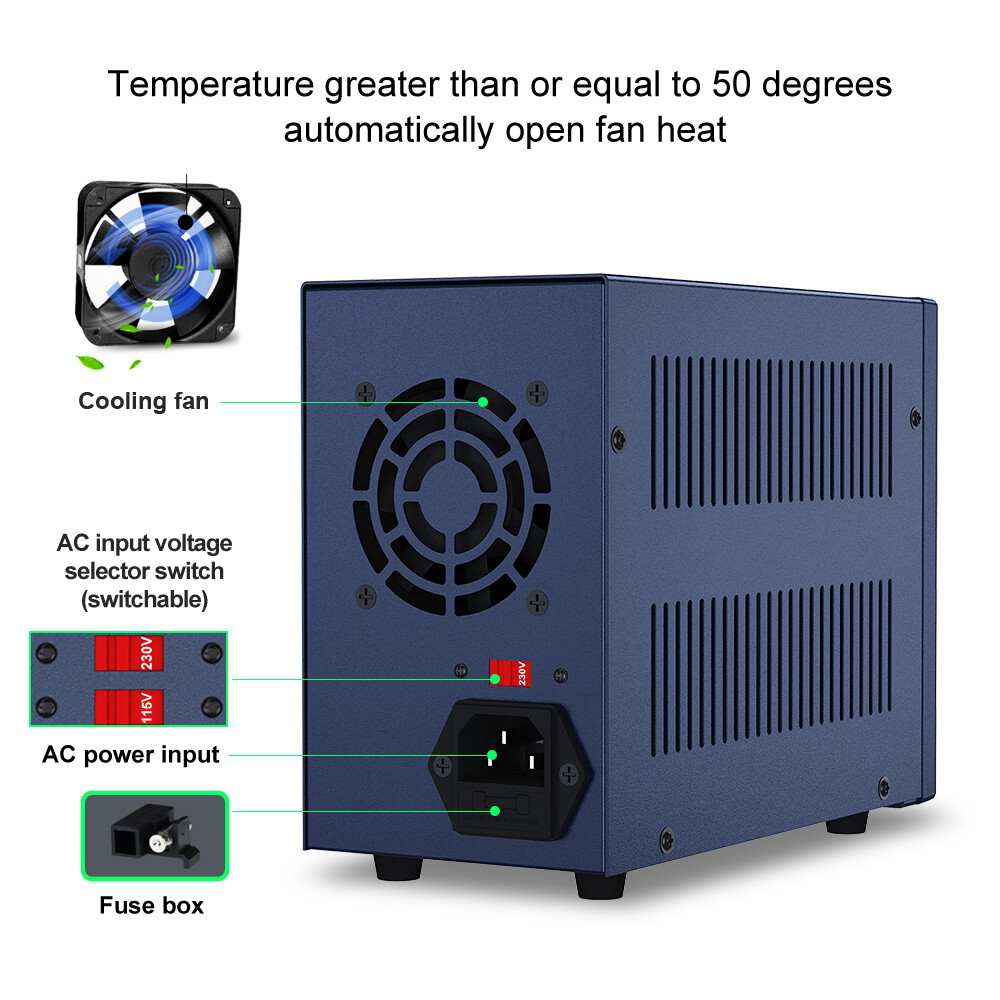 DC 0~32V 62V 0~5A 10A Adjustable Lab Power Supply Regulated Internal Memories