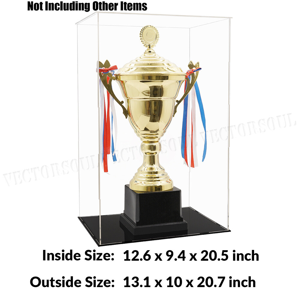 Large Acrylic Display Case Dustproof Box Action Figures for Collectibles Diecast