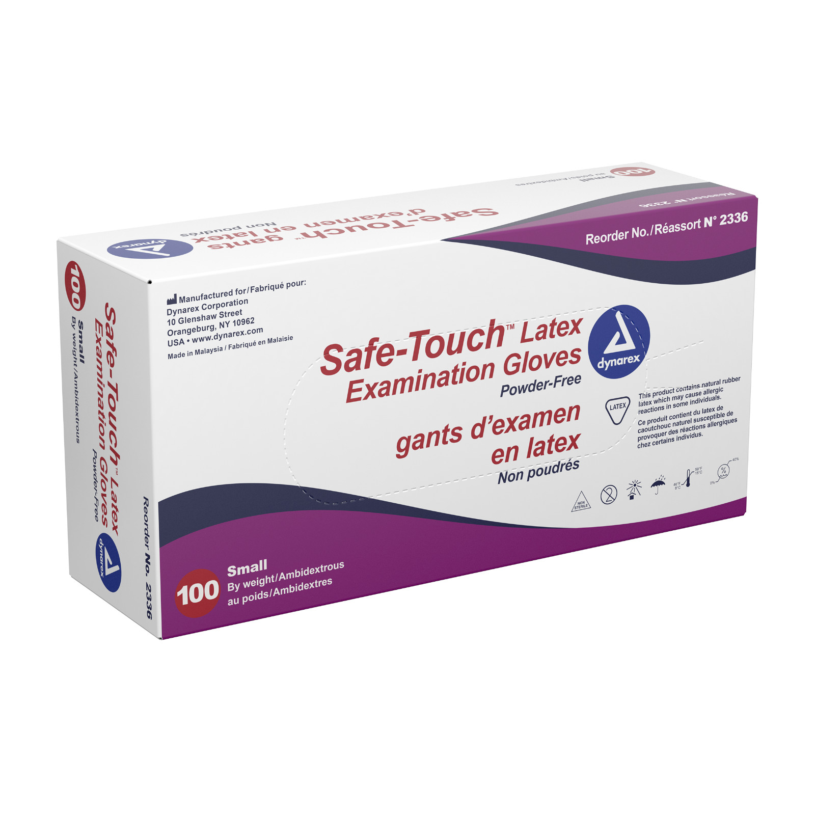 Dynarex Nitrile/Vinyl/Latex Exam Gloves Powder Free – Select Size and Qty