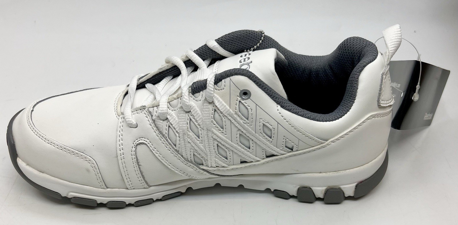 Reebok Work Sublite Soft Toe Athletic / Work Shoe White/Grey RB4442 Size 11