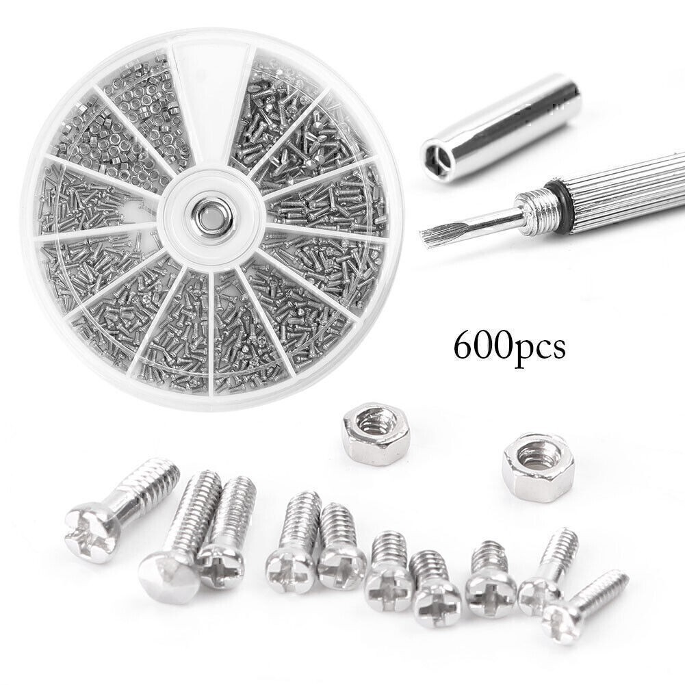 Small 12 Kinds of Screw Nuts Electronics Assortment Kit M1 M1.2 M1.4 M2.5 tb