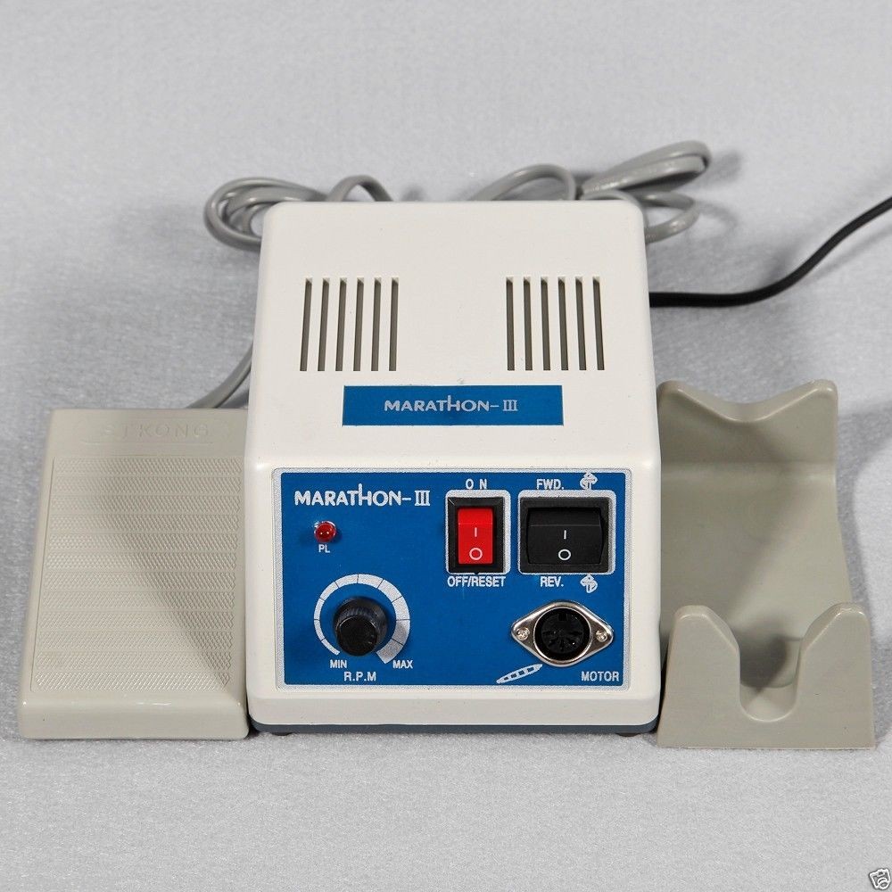 Dental Lab Marathon Micromotor Straight Handpiece/Contra Angle Polisher +10Burs