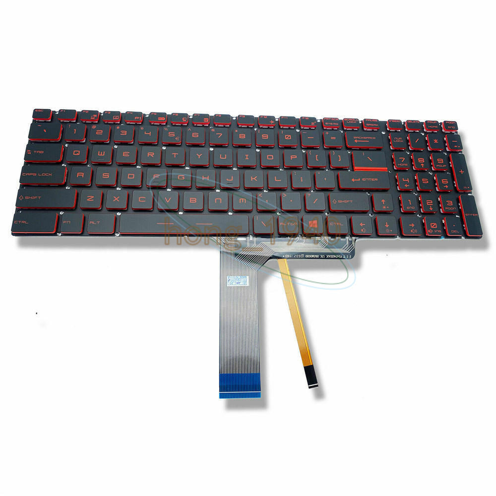 NEW for Red Backlit Keyboard MSI GV62 7RC 7RD 7RE 8RC 8RD 8RE GV62VR 7RF GV72