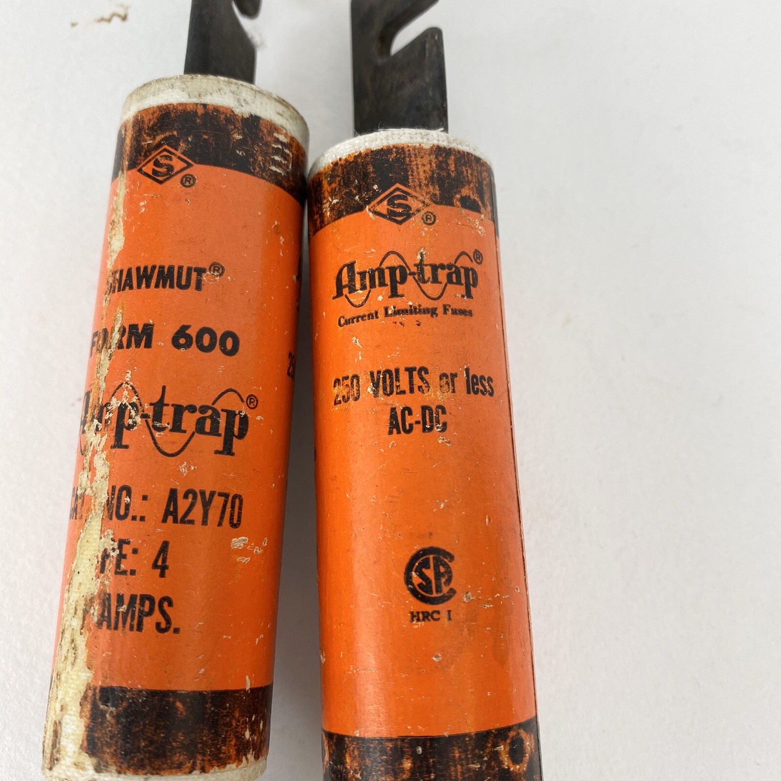 Shawmut A2Y70 Amp-trap 70 Amp Fuse Set Of 2 Type 4 250 Volts 9130