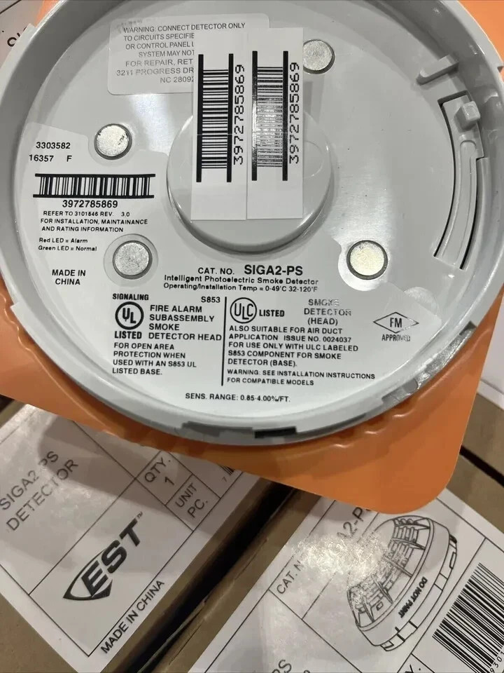 EST Edwards SIGA2-PS Fire Alarm Smoke Detector