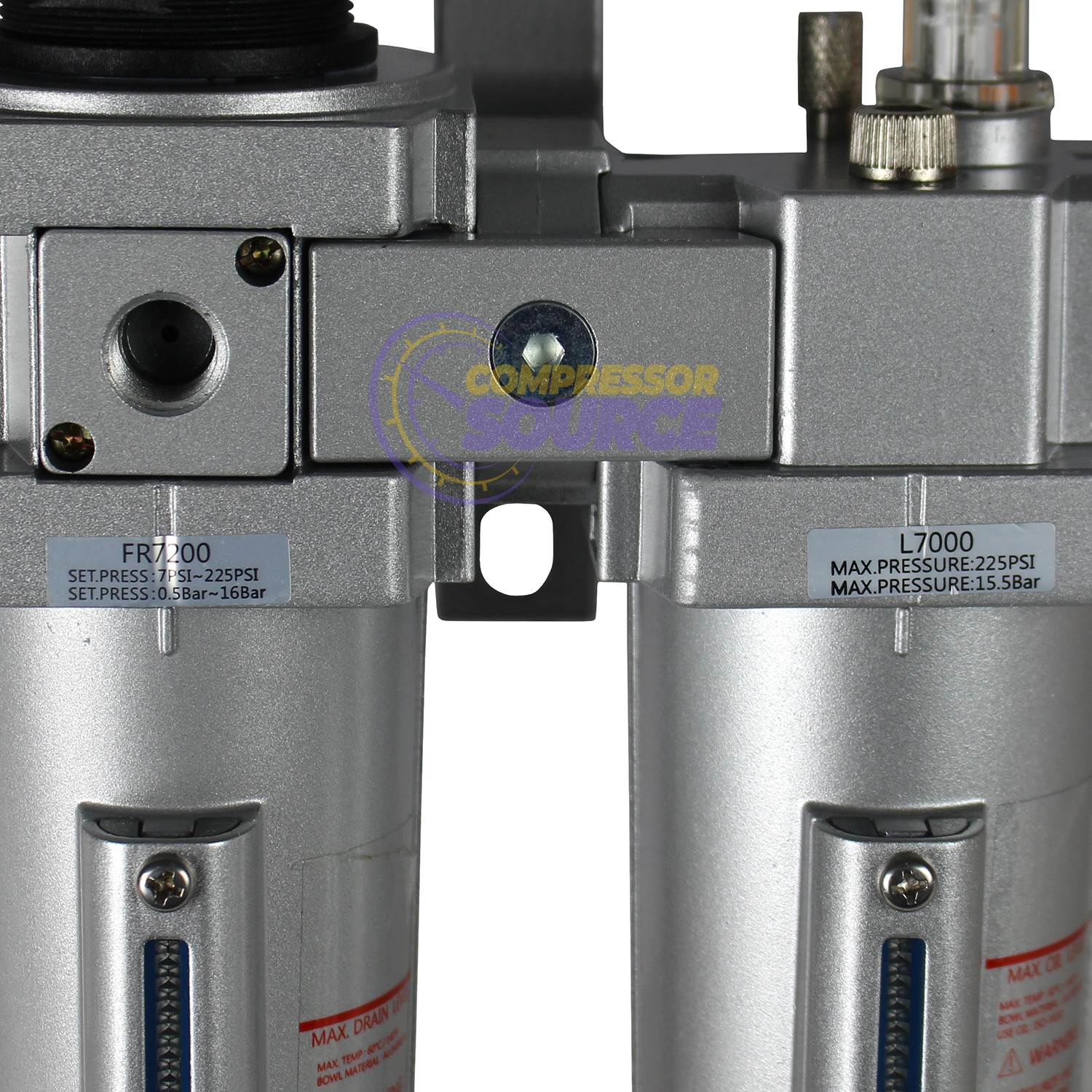 3/4″ Compressed Air Moisture Filter Regulator Oiler Separator Lubricator Combo