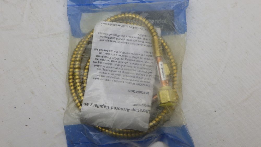 Johnson Controls SEC99AB-36 UltraCap Armored Capillary Tube 36″ Length 1/4″ NOS