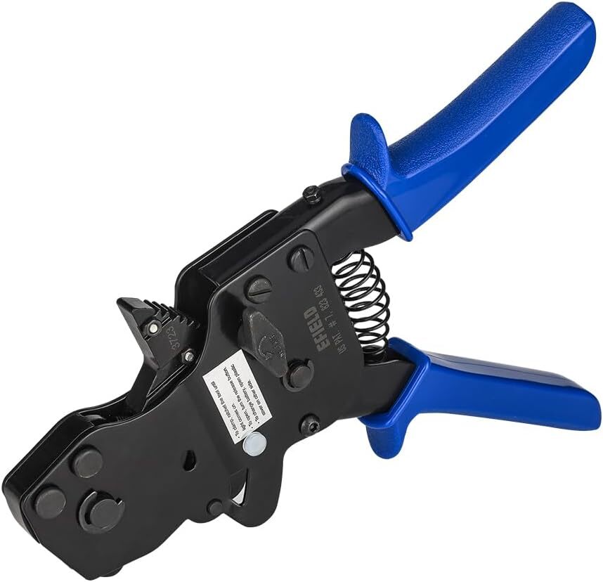 EFIELD Pex Ratchet Cinch Clamp Crimp Tool 3/8″-1″for Stainless Steel Rings+Pouch