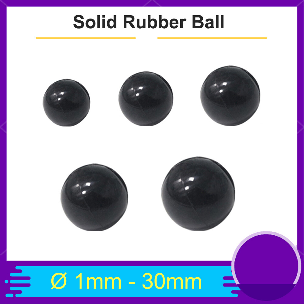 Solid Rubber Ball Soft NBR Resistant Fuel Petrol Diesel Oil Diameter 1mm – 30mm