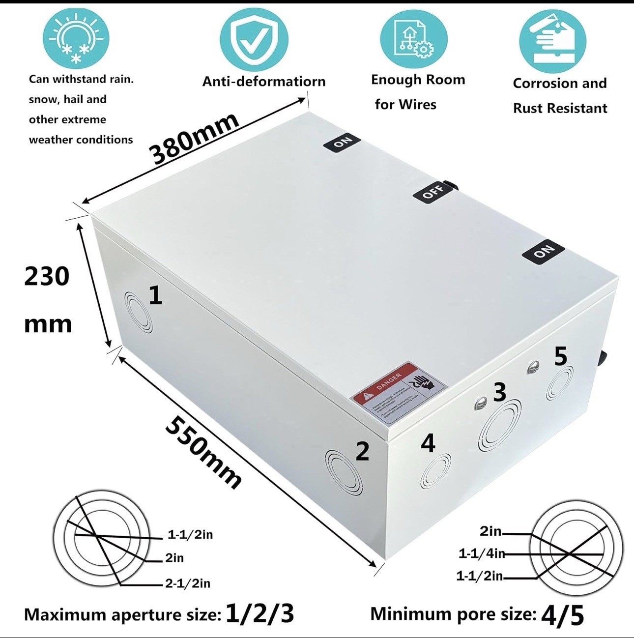 400A Generator Transfer Switch 96000W high-Power Double-Throw Safety 120V/240V