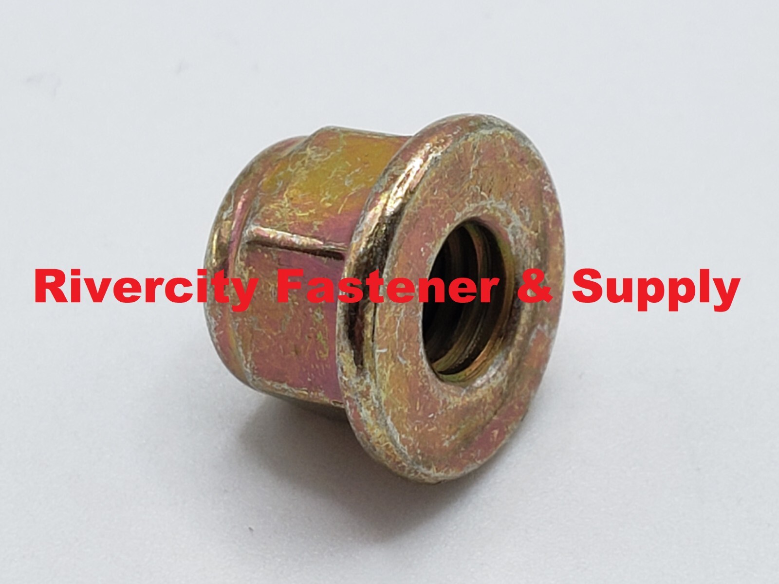 M12-1.75 Nylon Insert Flange Lock Nuts 12mm x 1.75 Flanged Stop Nut M12x1.75 ZY