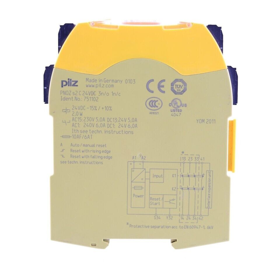 751102 NEW PILZ PNOZ s2 24VDC 751102 Safety Relay