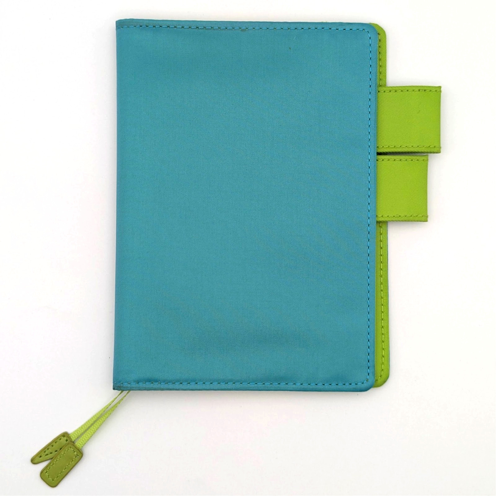 Hobonichi Cover Colors Blue Green A6 Cover on Cover Crazy Flower w/Pencil Board