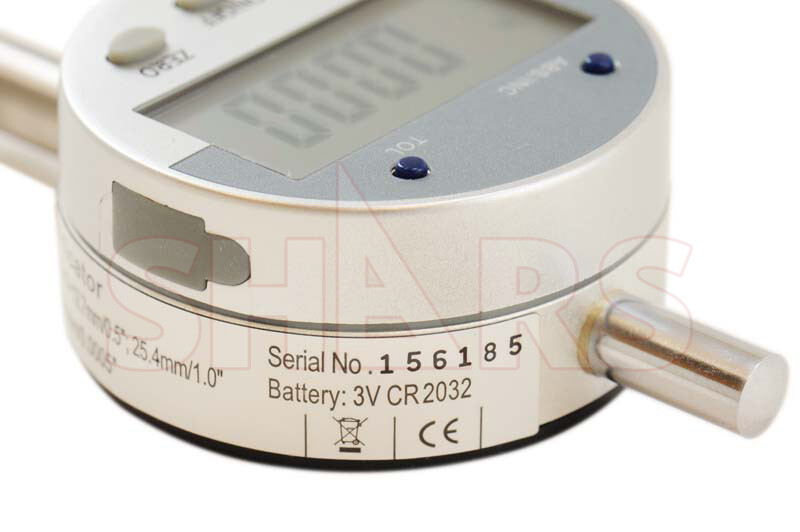 SHARS 0.5″x.0005″ /.01mm Digital Electronic Indicator Absolute Gage Gauge New P]