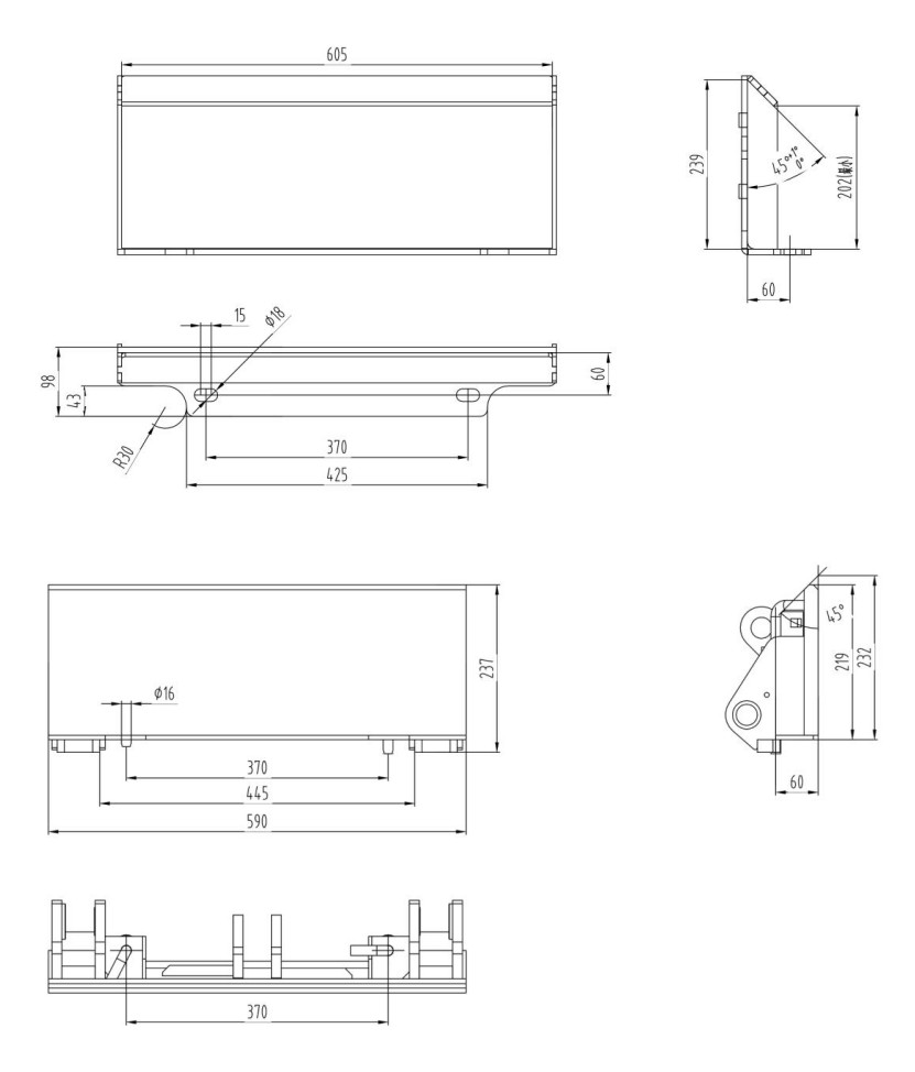 New TYPHON STOMP 3 Tooth Ripper Attachment for Mini Skid Steer Loaders