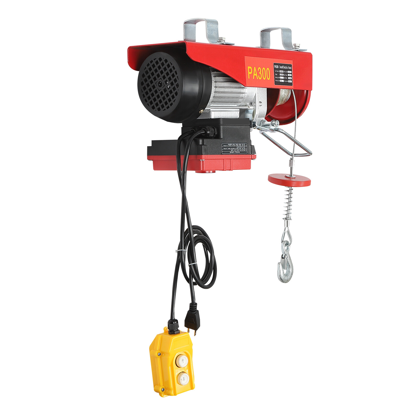 Electric Hoist 660LBS W/ Wireless Remote Control & Single/Double Slings Winch