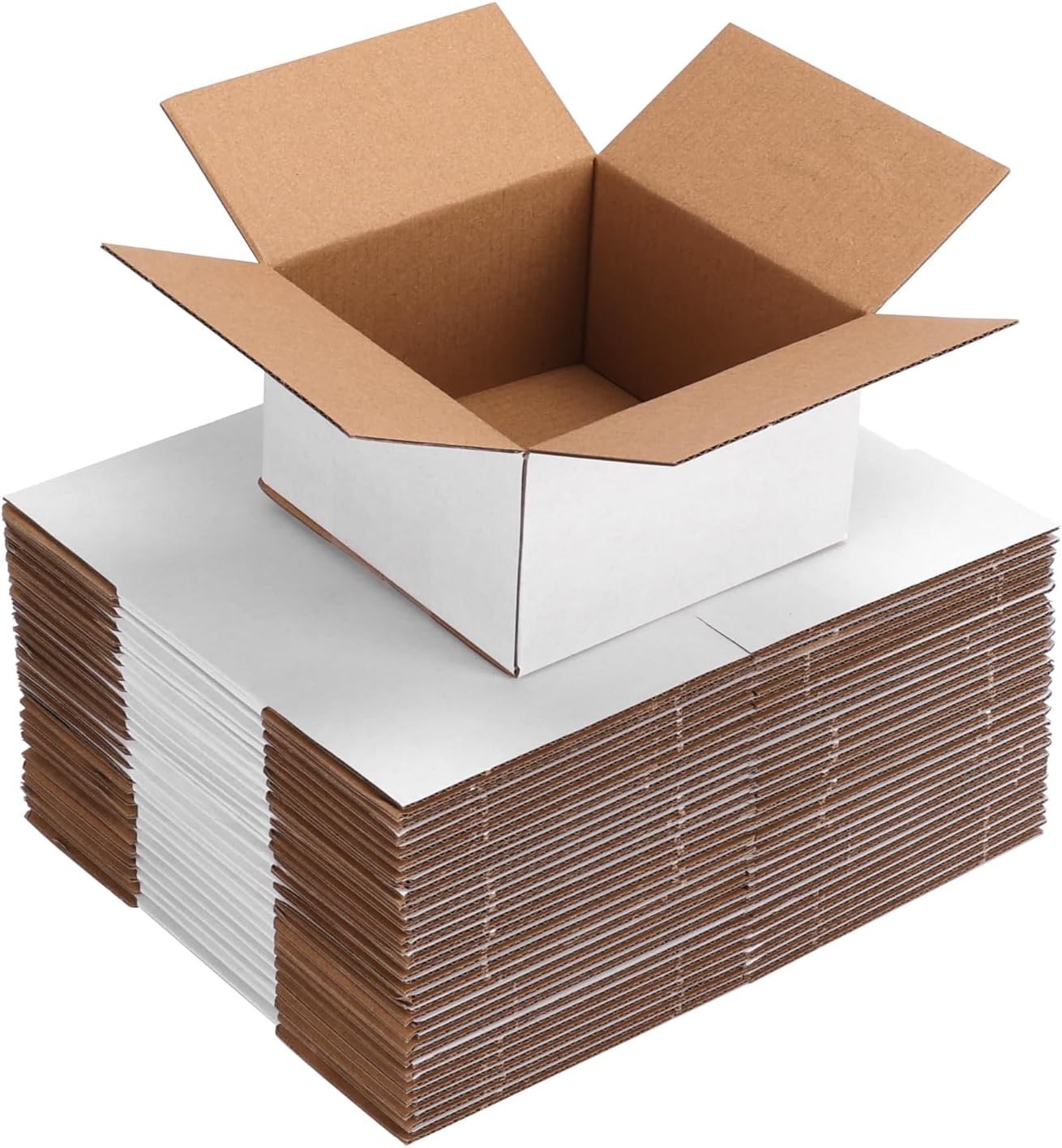 Durable 30 Pack White Corrugated Shipping Boxes – Lightweight & Easy to Assemble