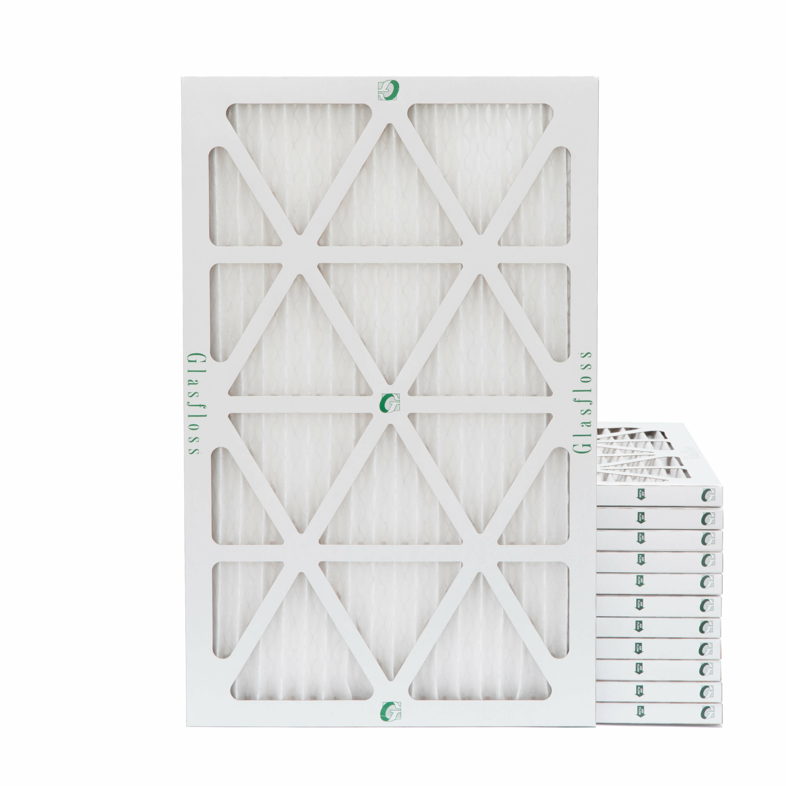 18x24x1 MERV 10 Pleated Air Filters. 12 PACK. Actual Size: 17-1/2 x 23-1/2 x 7/8