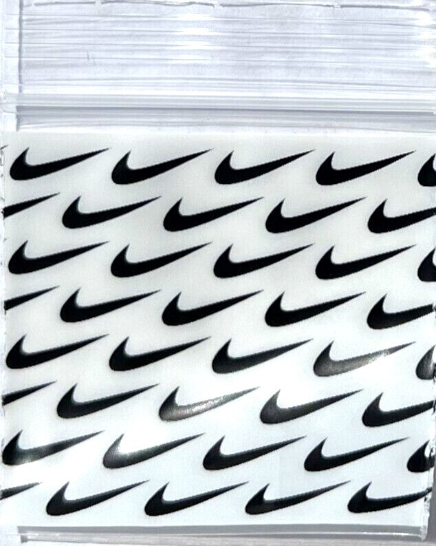 200 SMALL BAGGIES 1515 1.5″ X 1.5″ MINI Resealable POLY DESIGNER BAGS NIKE
