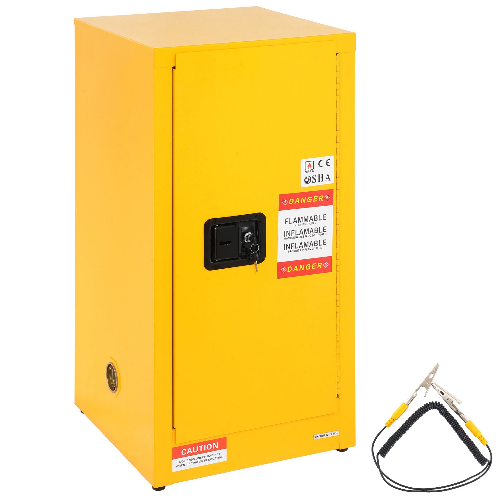 Uimoso 16 Gal Capacity Flammable Storage Cabinet for Flammable Liquids