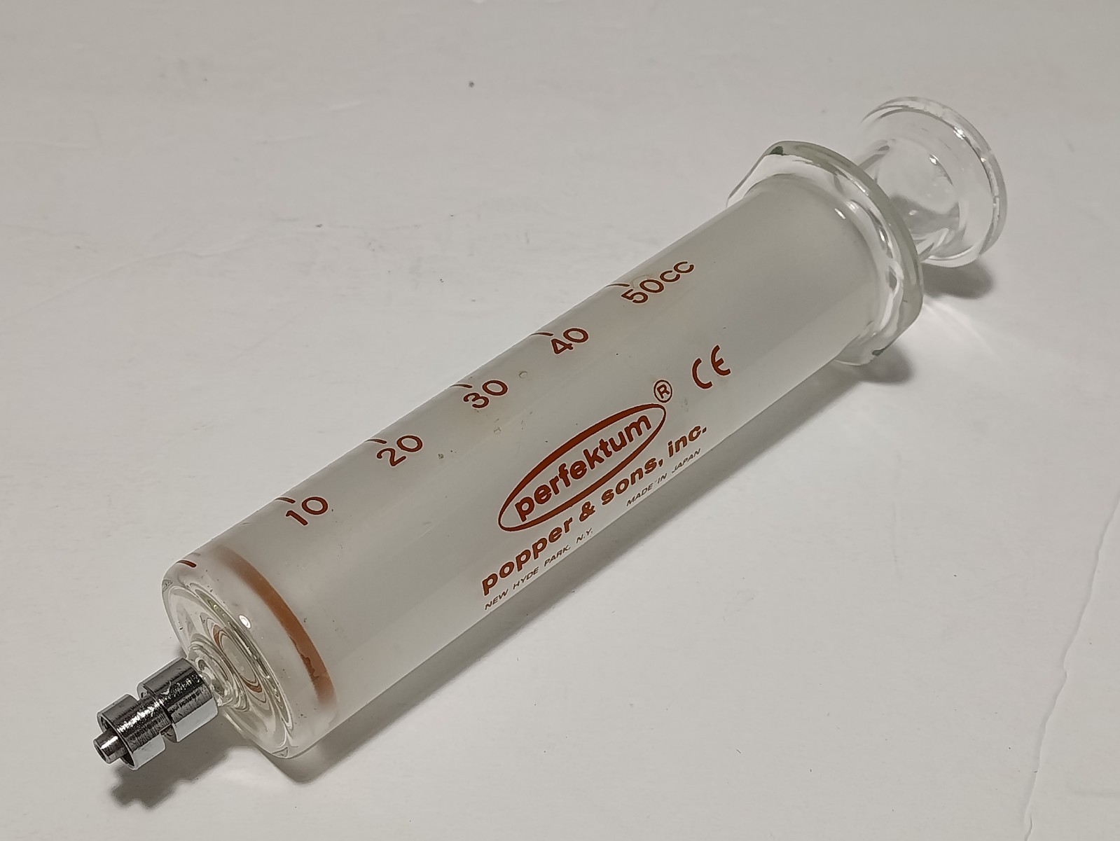 *VINTAGE* Becton Dickinson B-D Yale 20cc Glass Syringe w/ Luer Lock Tip