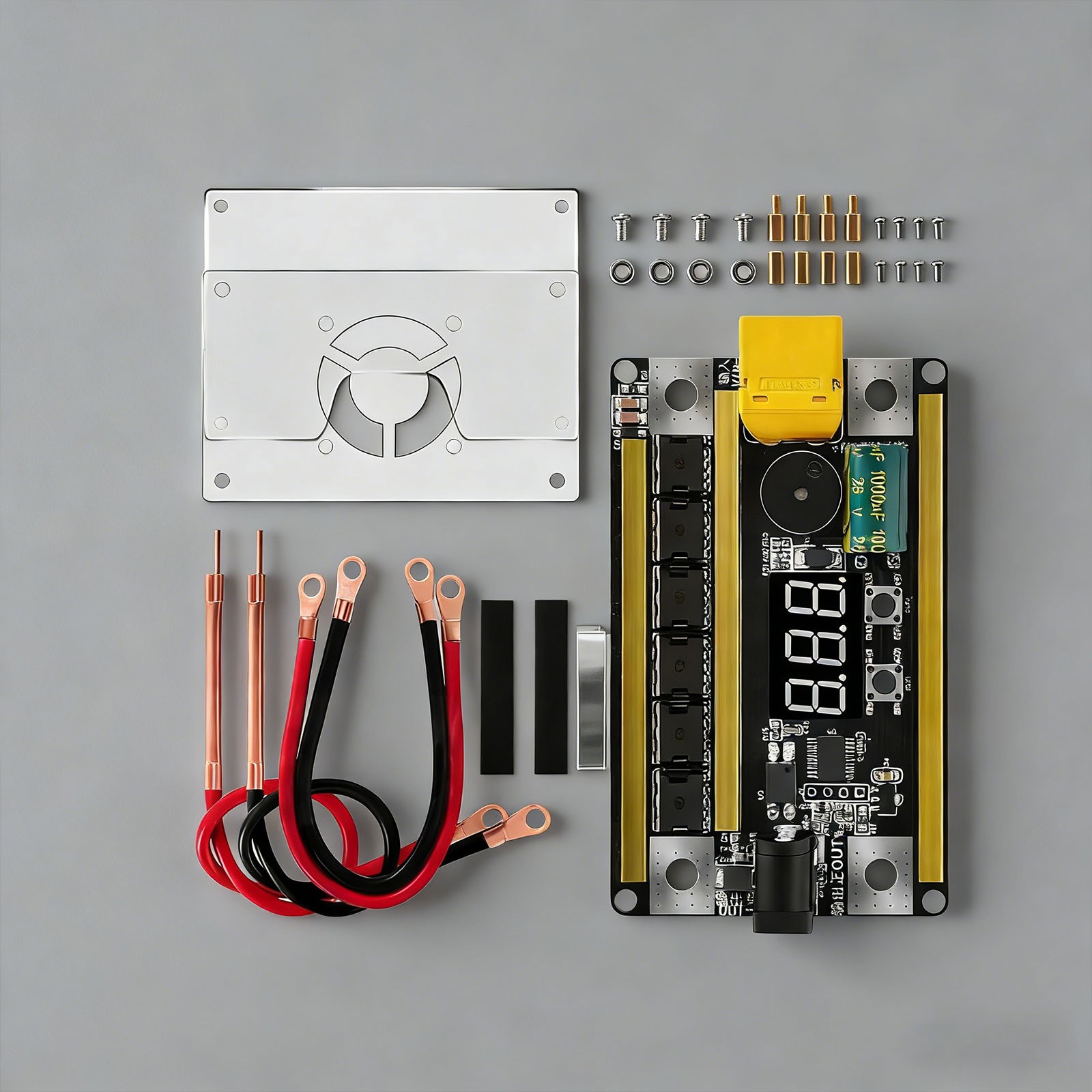 DIY Portable Mini Spot Welder Machine 8-24V Voltmeter For 18650 Lithium Battery
