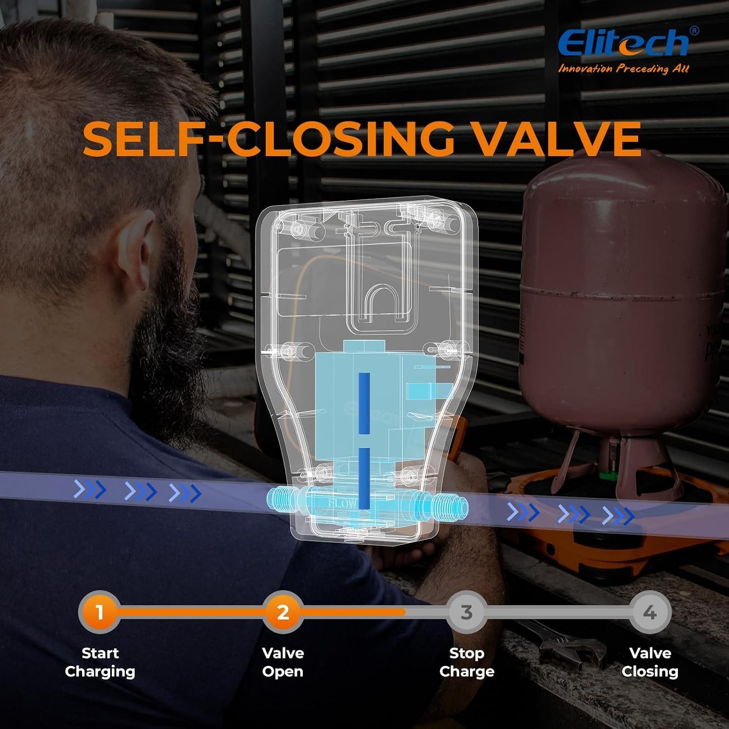 Compact Electronic Refrigerant Scale with Integrated Charging Valve – 1.21 lbs