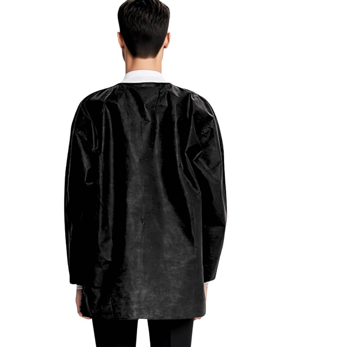 Pack of 10 Disposable Lab Jackets, Unisex Hip-Length Lab Coats 45gsm M-2XL