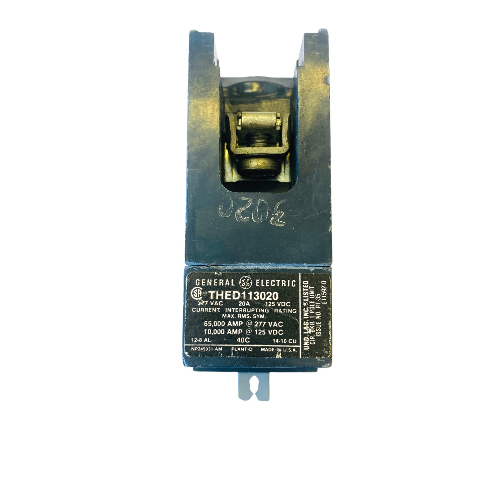 General Electric GE THED113020 20A 1-Pole 277V Circuit Breaker