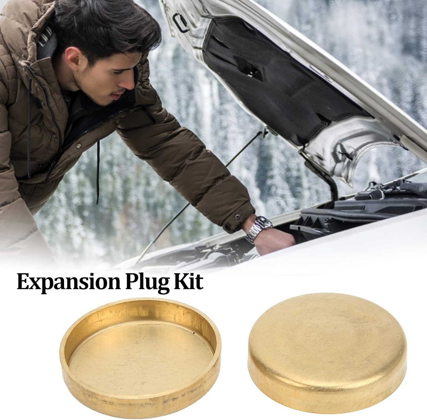 Brass Engine Freeze Plug Kit for Chevy Small Block 283 305 327 350 1957-1997