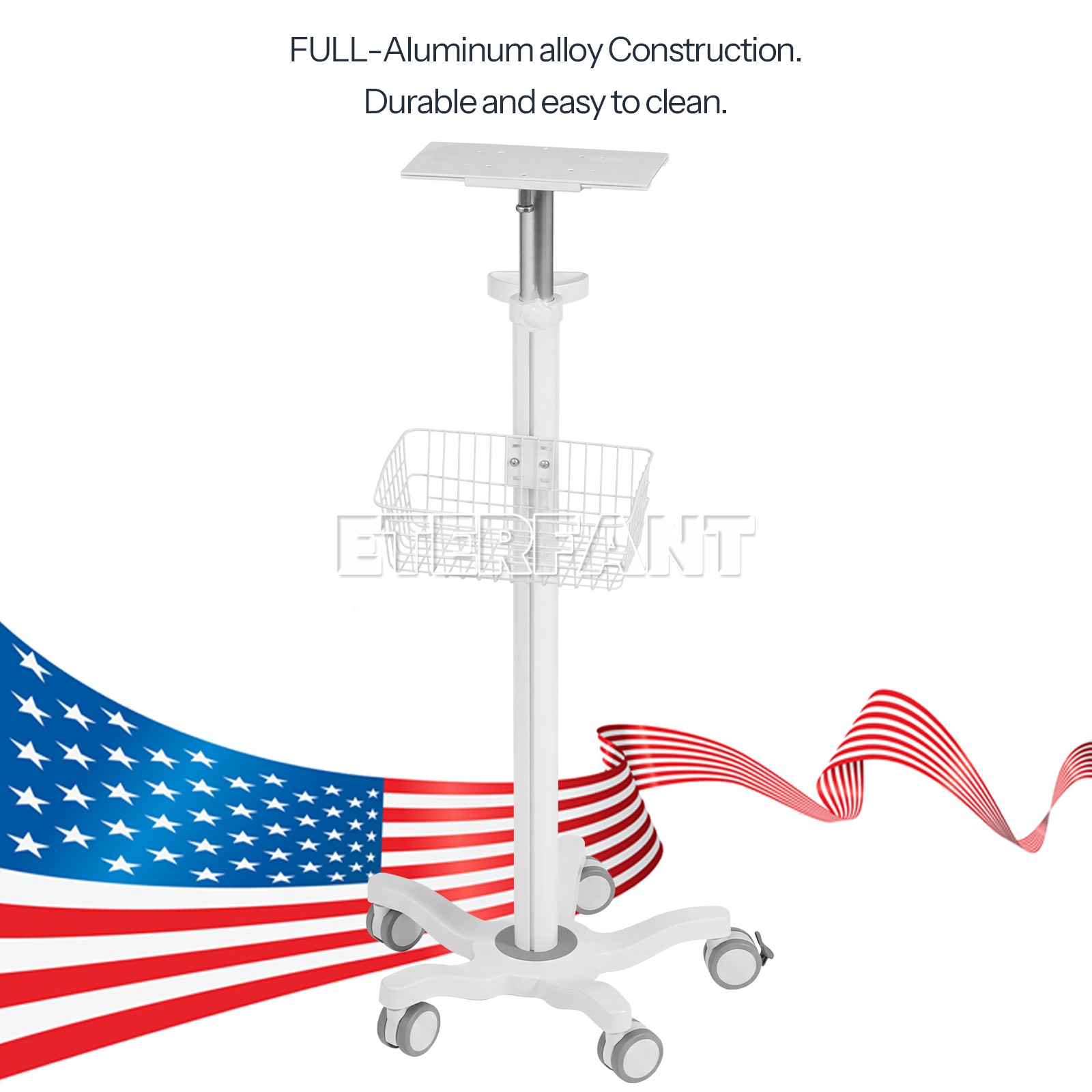 Wall Mount Bracket/Medical Trolley Cart Tool Cart for Patient Monitor Dental Lab