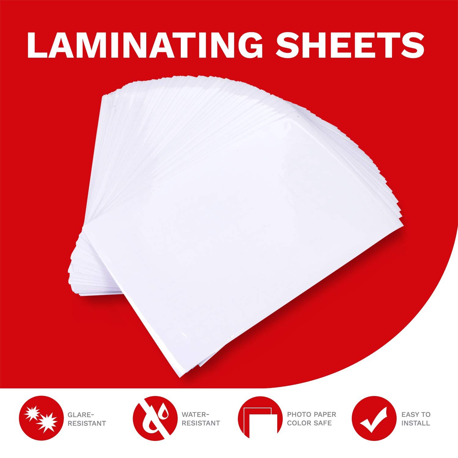 XFasten Self-Adhesive Laminating Sheets, 6 x 9 Inches, Pack of 100, 4.76 mil,…