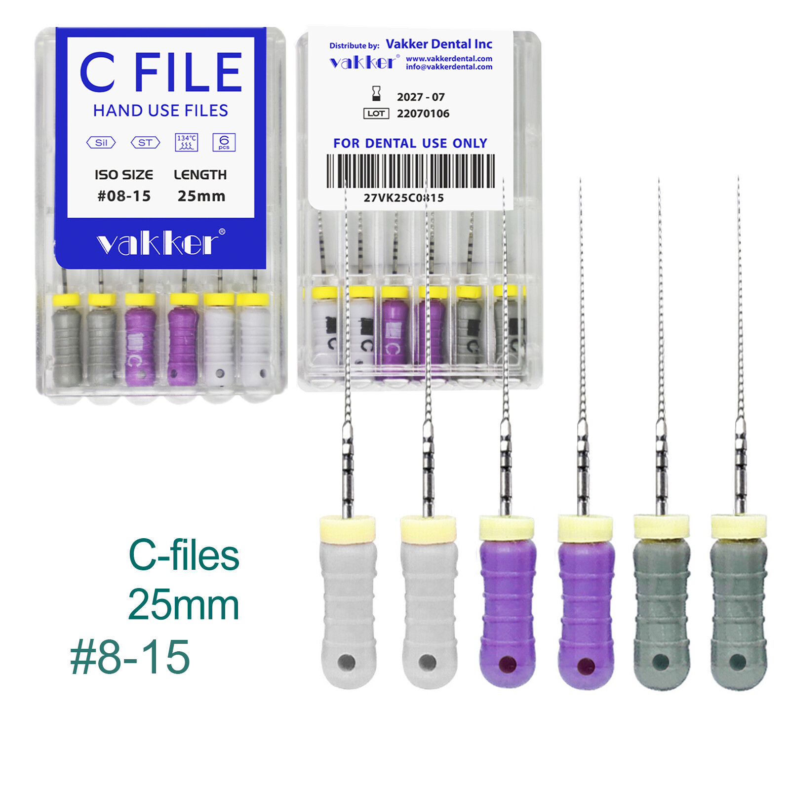 Dental Rotary Endodontic Hand Use C-Files for Root Canal 21/25mm C File