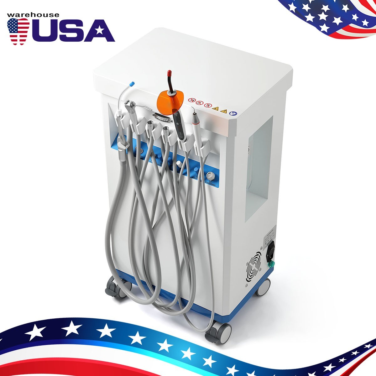 Dental Portable Delivery Unit System Air Compressor Cart/Dental Suction System