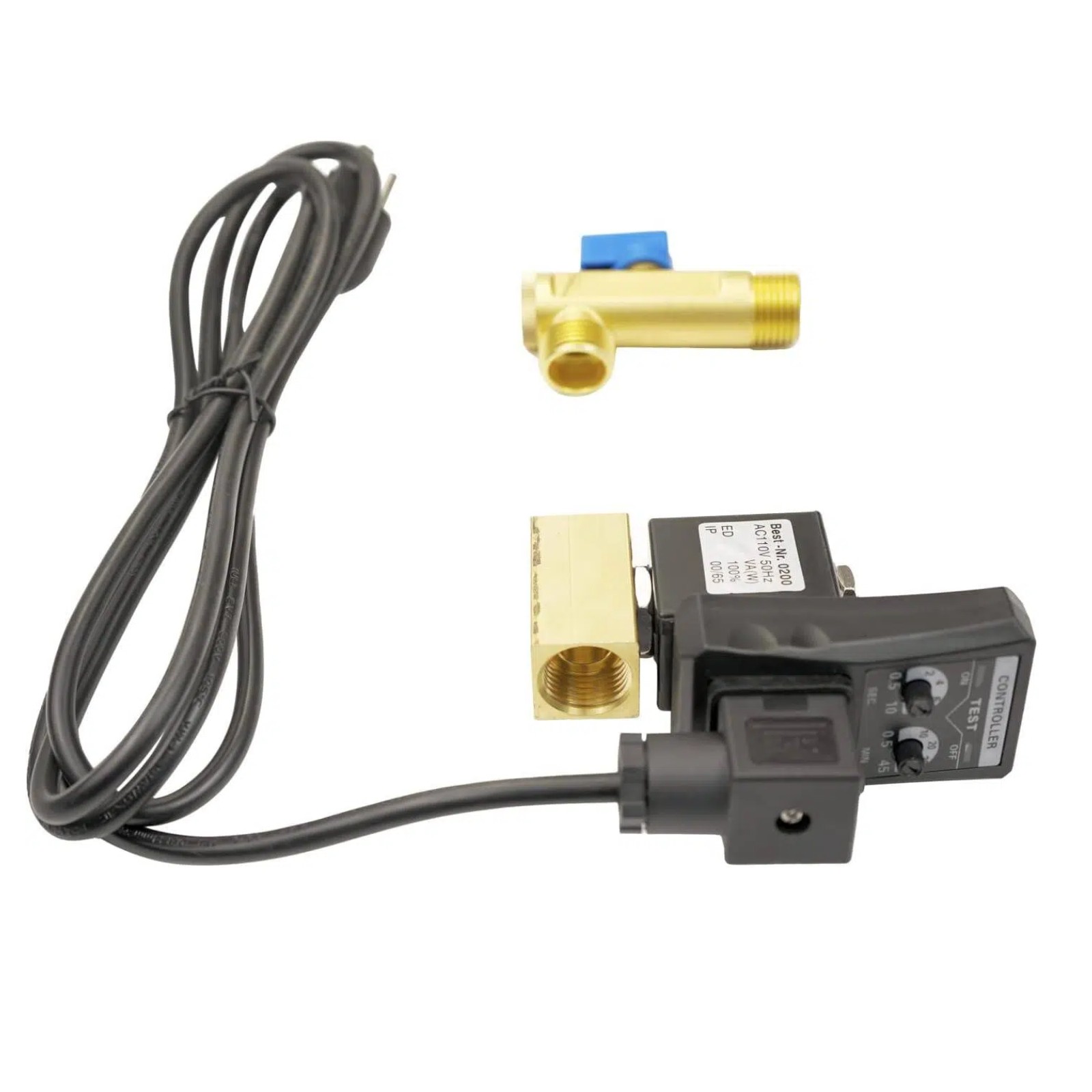 Water Moisture Drain Valve Timer Compressor Automatic Electronic AC 110V 1/2“