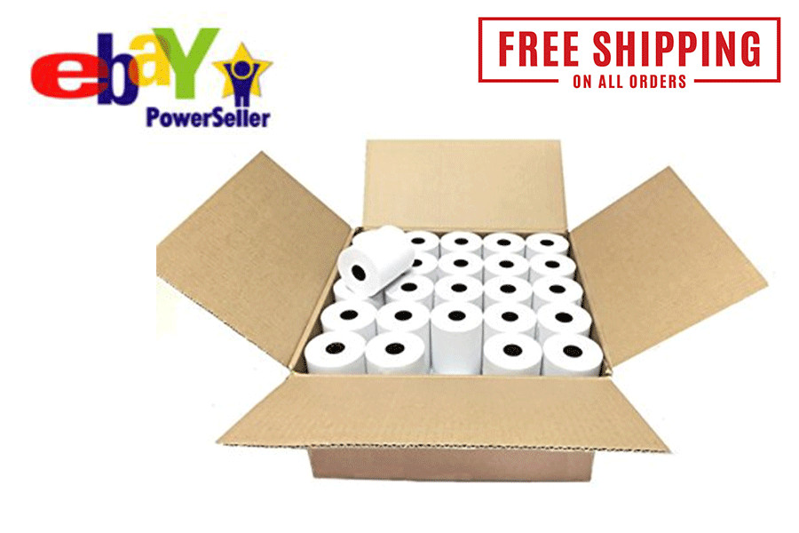 3 1/8″ x 230′ THERMAL POS RECEIPT PRINTER ROLL PAPER BPA FREE USA 50 ROLLS